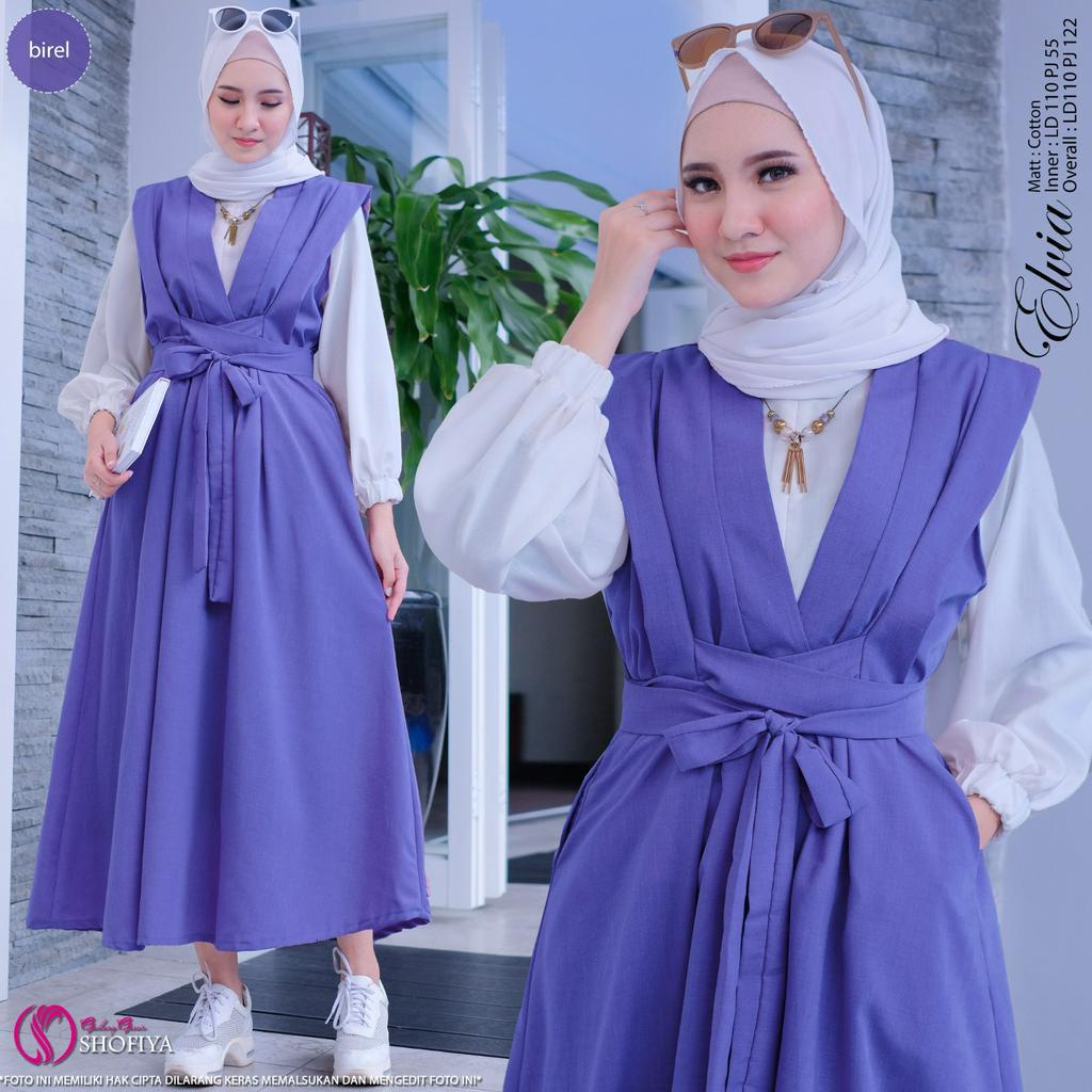 BAJU WANITA TERLARIS [NEW] GAMIS SET ELVIA - IRIANA DRESS  // FASHION MUSLIM KEKINIAN