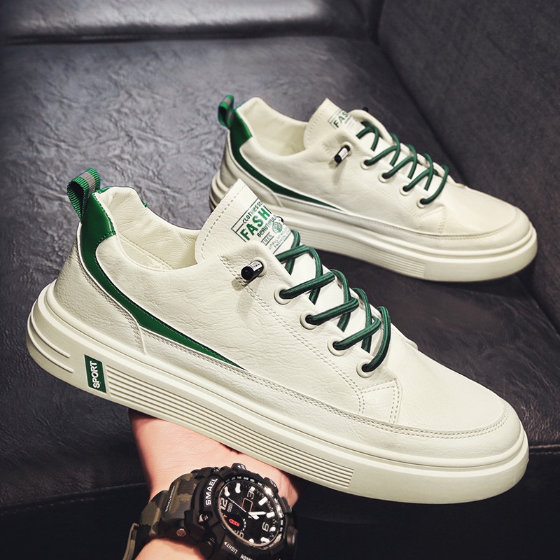 Sepatu sneakers TERBARU Sepatu Sneakers kulit versi korea import Sepatu Sneakers Pria Fashion Casual