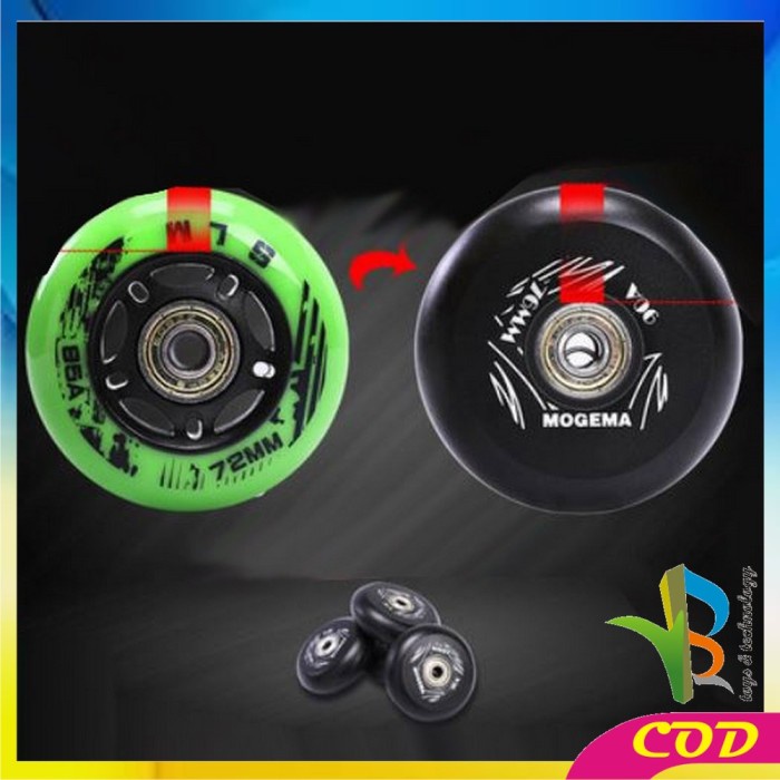 Terlaris ✨ -RB-O10 Sepatu Roda Dewasa / Inline Skate Dewasa / Rollerblade / Power - PUTIH, 40 - 44