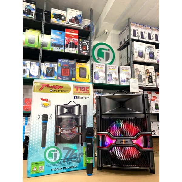 GMC TECKYO 779C Speaker Portable Bluetooth 10 inc Mic wireles