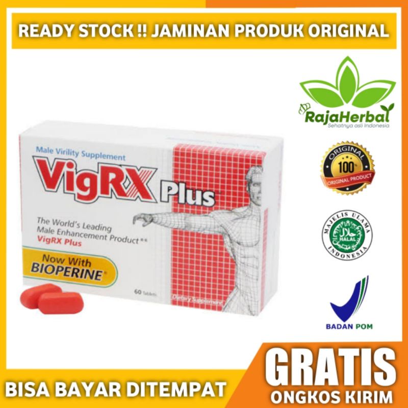 BEST SELLER - VIGRX PLUS ORIGINAL OBAT PENAMBAH STAMINA PRIA KUAT TAHAN LAMA (GRATIS ONGKIR)