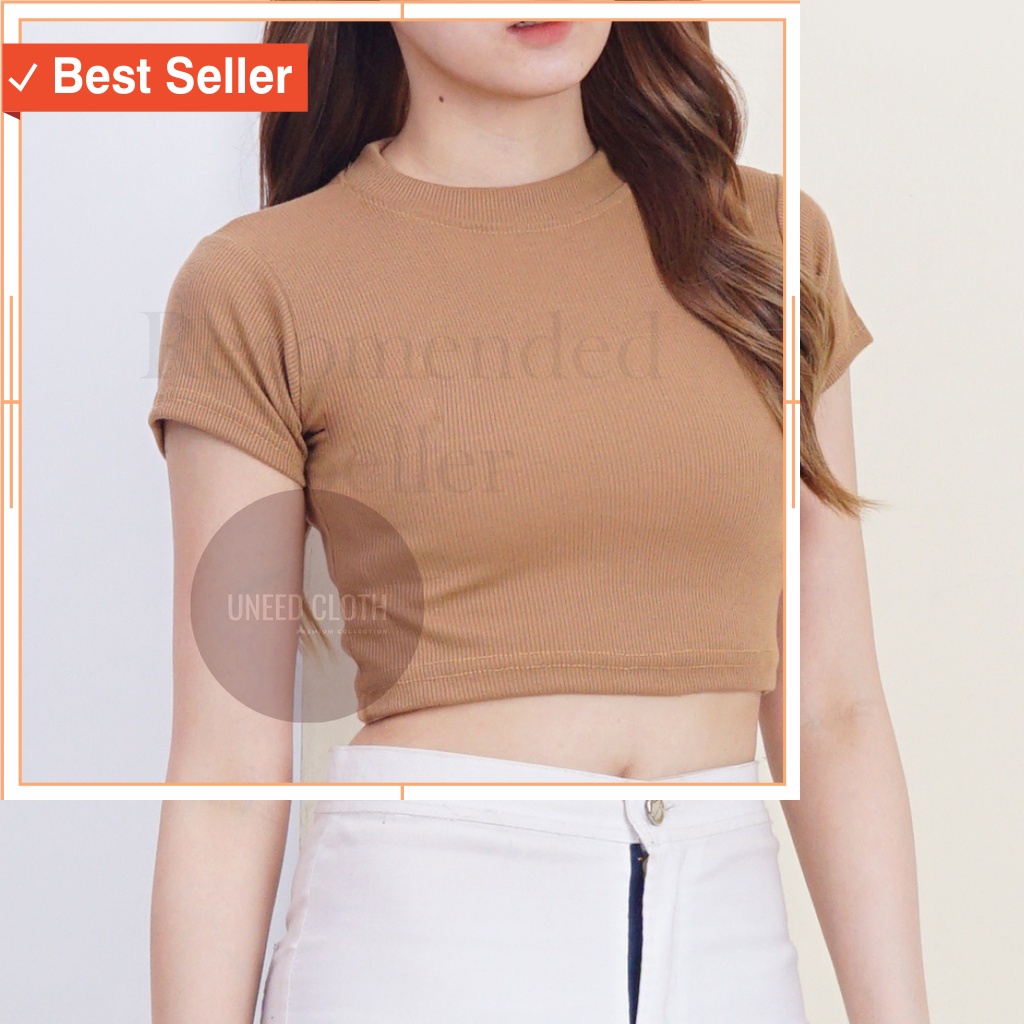 Fashion Promo Natal dan Tahun Baru korean style kekinian termurah / Uneed Cloth / CROP TOP JUMBO / B
