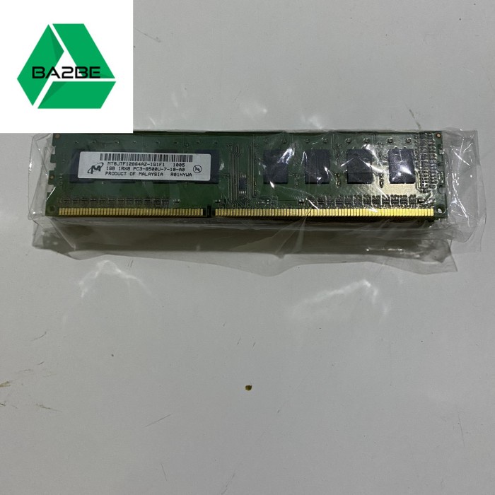 Memiry ram micron pc3-8500u 1rx8 1gb