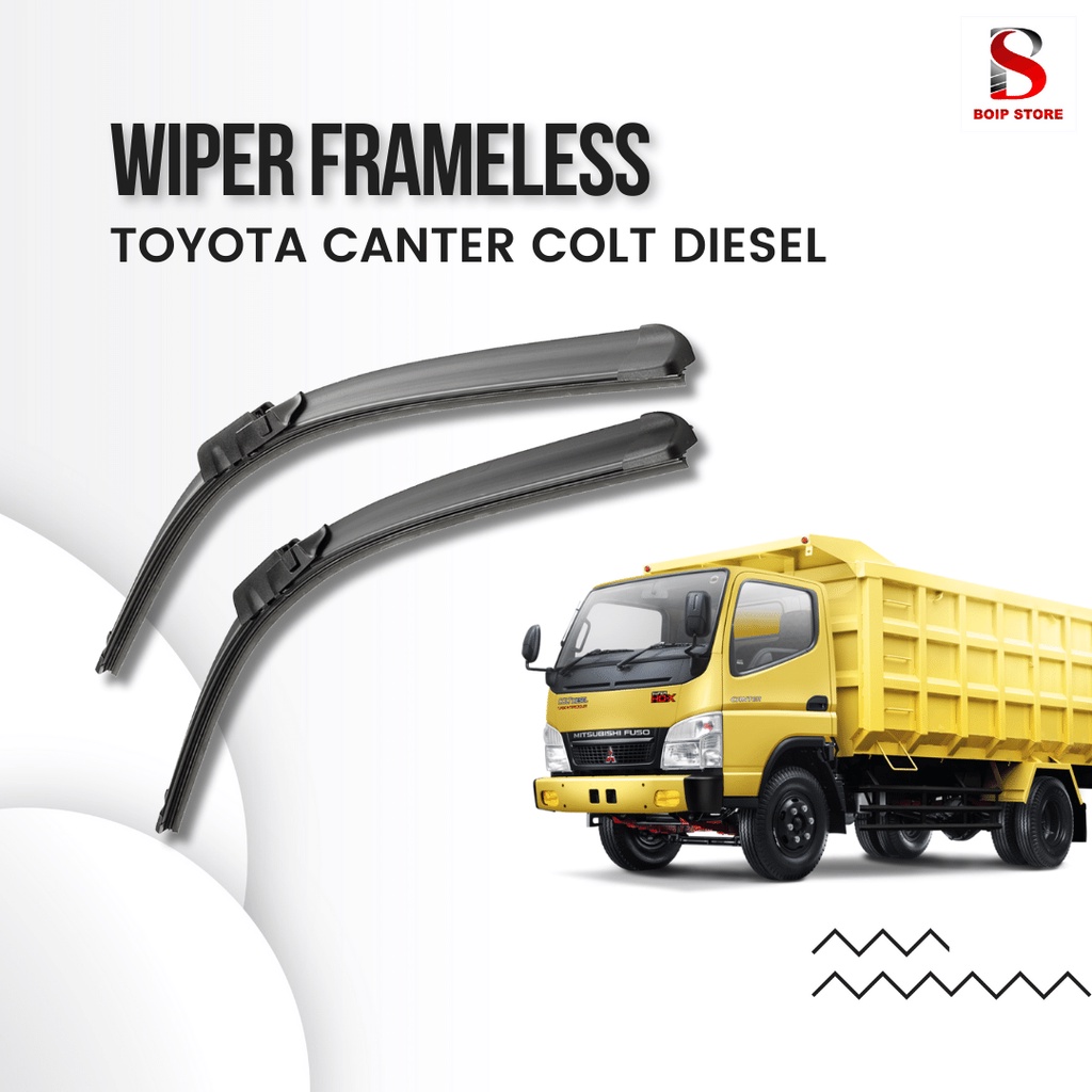 Wiper Truk Canter Colt Diesel - Wiper Mobil Truk Espasio - Wiper Mobil Truk Depan - Wiper frameless 