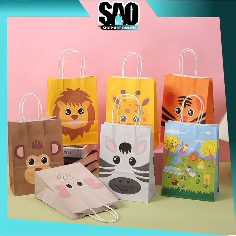 

SAO - 6049 Paper Bag Ulang Tahun / Goodie Bag Ulang Tahun / Goodie Bag Tema Animal / Paper Bag Hadiah / Paper Bag Motif Animal