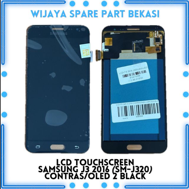 LCD TOUCHSCREEN SAMSUNG J3 2016 CONTRAS/OLED 2 (SM-J320) BLACK