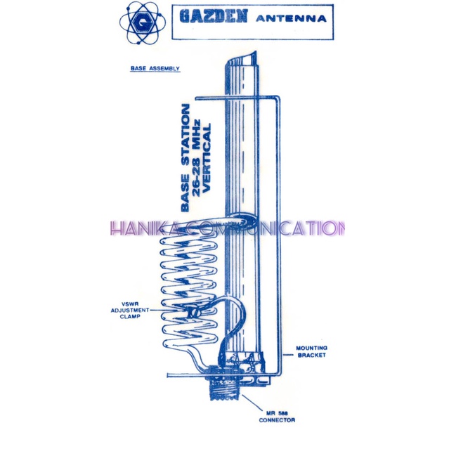 [AN] Gazden Antenna CB 11 Meter Band Baru Antena Radio Komunikasi