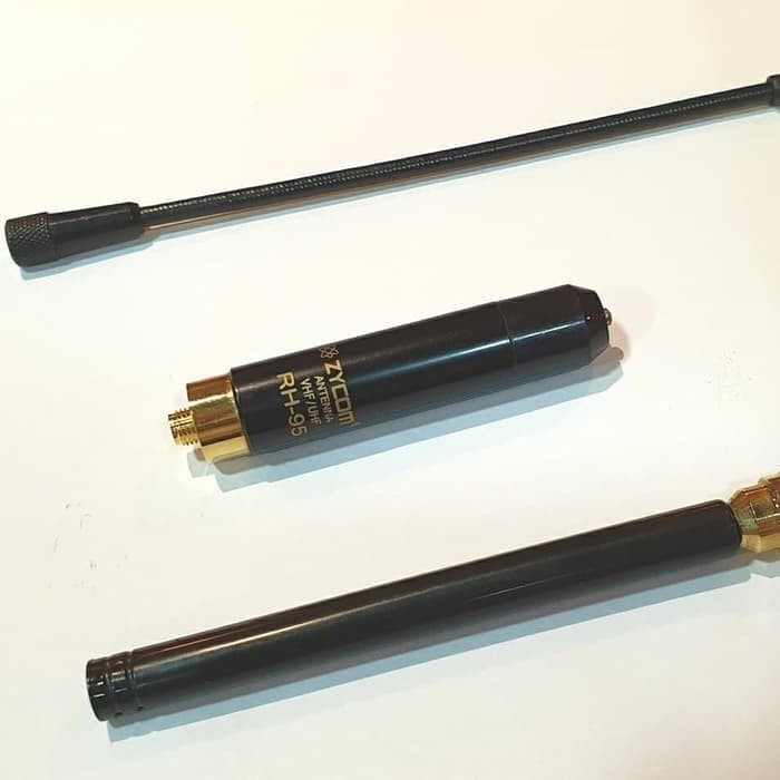 [AN] Zycom RH-95 Antena HT DuaBand BNC Male 2 Pecut Tarik Teleskopik RH95