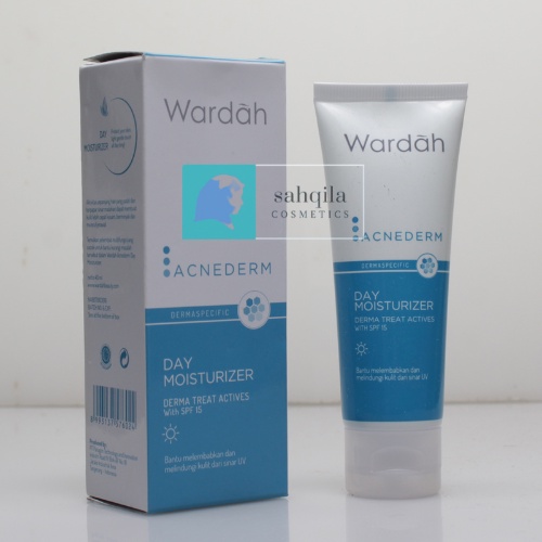 WARDAH ACNEDERM DAY MOISTURIZER SPF 15 40ML/CREAM SIANG/WARDAH ACNEDERM NIGHT TREATMENT MOISTURIZER 