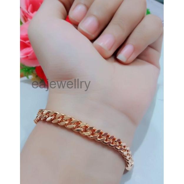 Model gelang emas wanita realpict cantik anti karat mewah elegan perhiasan titanium asli