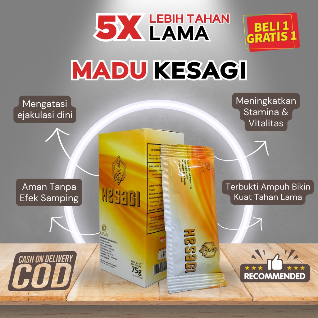 KESAGI Asli Original 100% Madu Stamina Pria Dewasa Urat Madu Kuat Pria Tahan Lama Terbaik