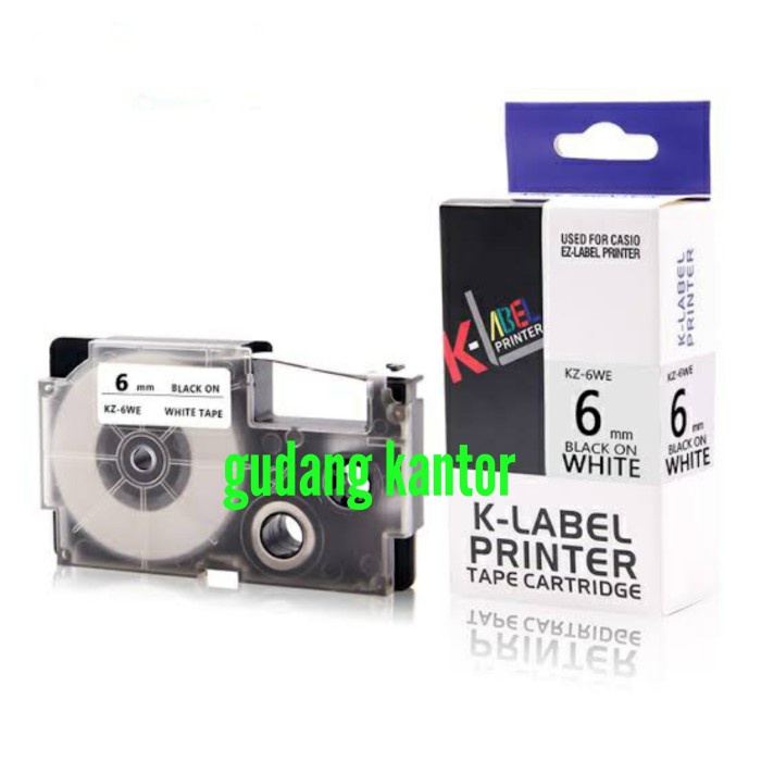 

Label K-LABEL Printer 6 mm Compatible Use Casio EZ Tape Printer 6mm