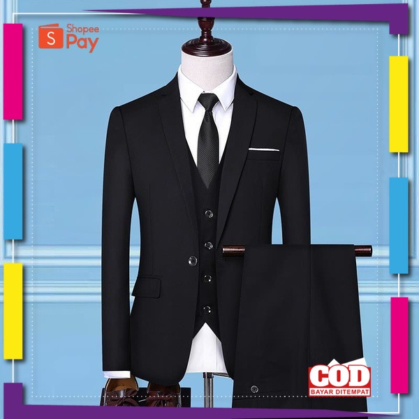 PREMIUM KOREAN STYLE / [HANANEL] BLAZER JAS STELAN PRIA - JAS SETELAN MODERN - JAS FORMAL - JAS PERN