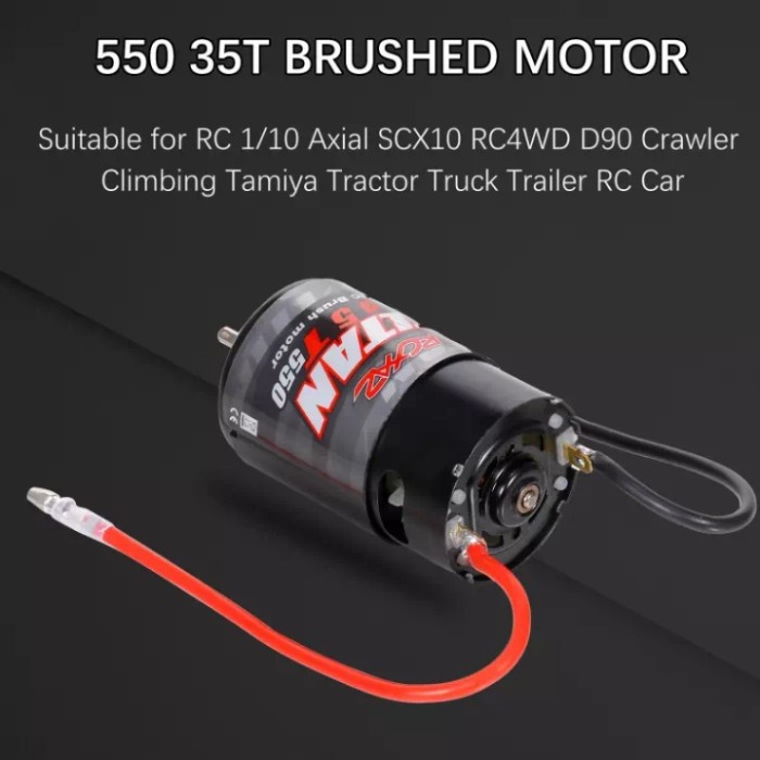 TLTAN Motor 550 35T brushed Axial scx10 rc4wd trx4 Rc 1/10