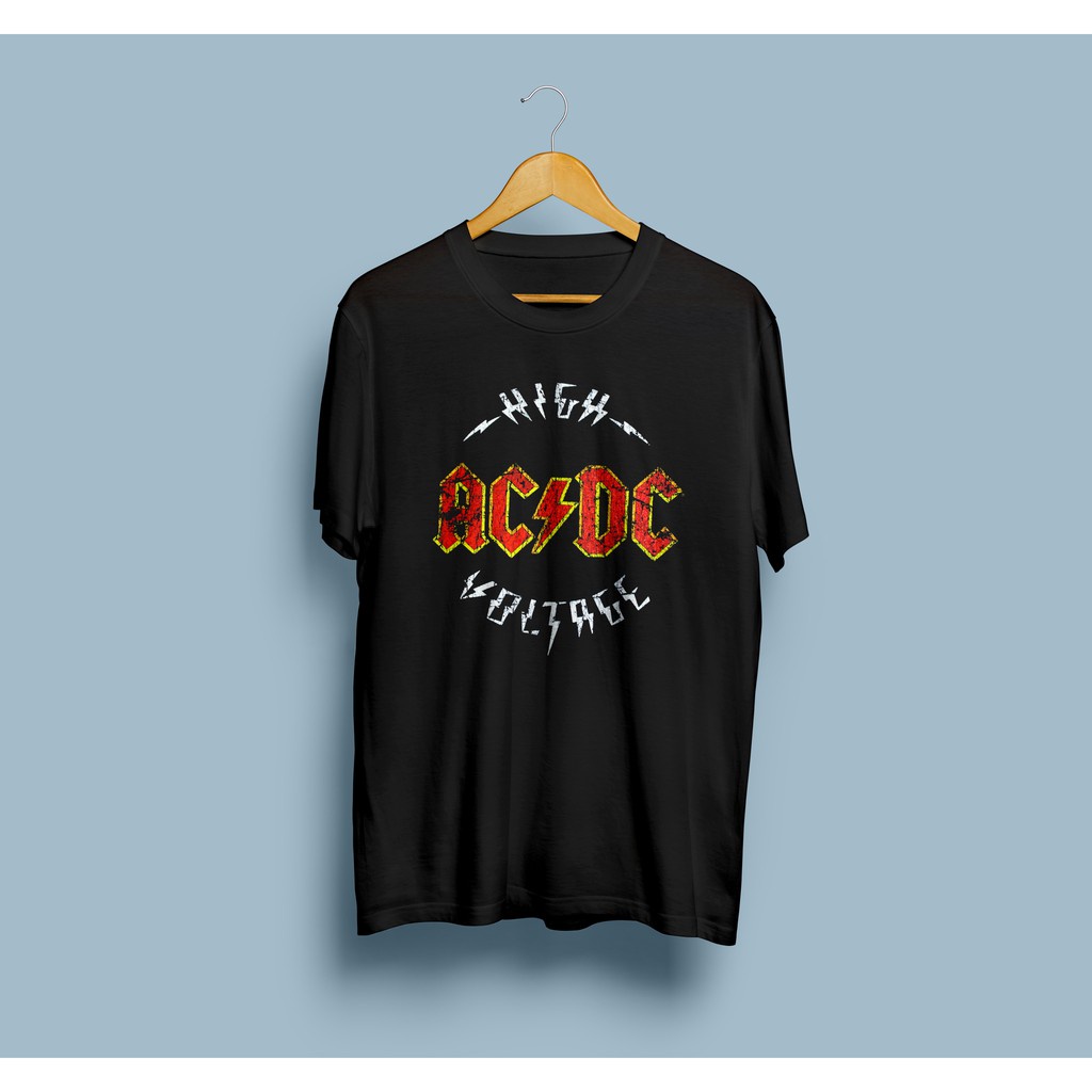 KAOS DISTRO PRIA WANITA ACDC BAND ROCK ACDC KEREN