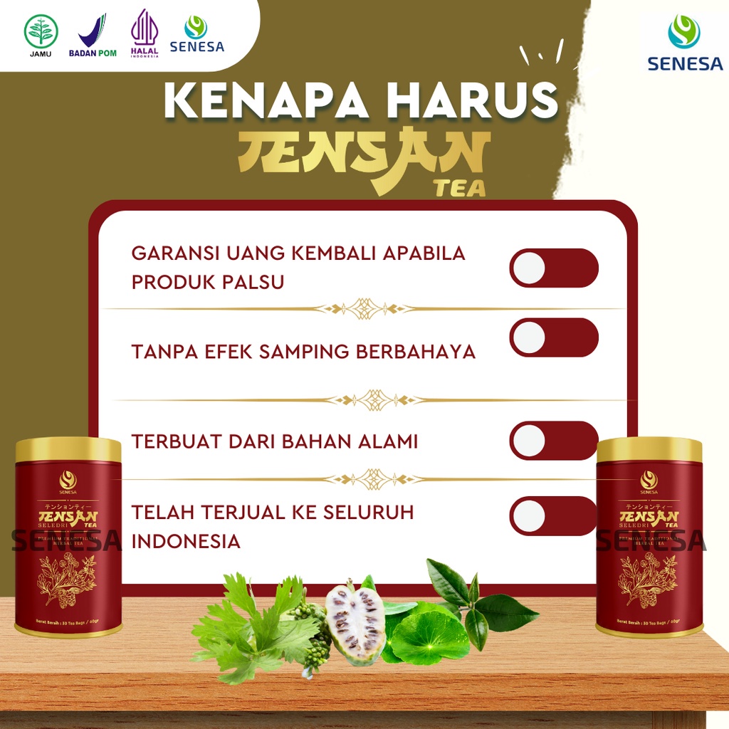 Senesa - Teh Tensan untuk Permasalahan Hipertensi Darah Tinggi