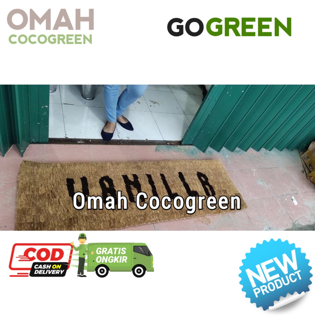 (COCOGREEN) KESET SABUT KELAPA CUSTOM NAMA / TULISAN
