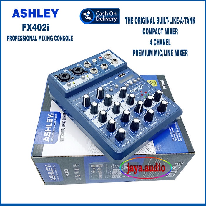 Mixer Ashley FX402i Original Mixer Audio ASHLEY FX 402 i 4 channel 2 mono 2 stereo Soundcard Recording Bluetooth