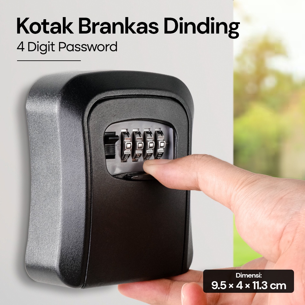 

Kotak Brankas Safety Box Dinding 4 Digit Password - ML4