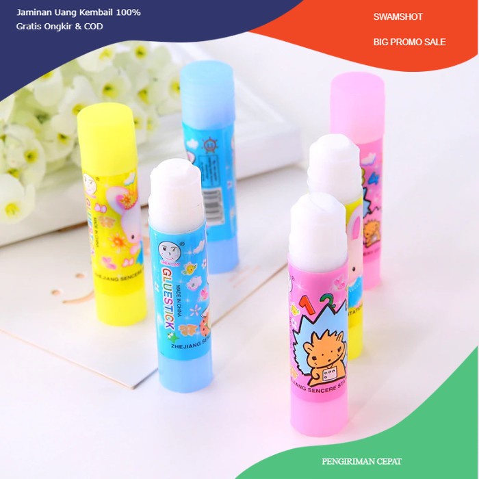

Lem Perekat kertas Tangan Sekolah kantor batang mini glue stick 10g