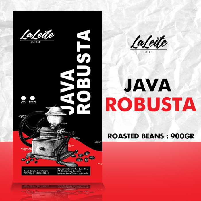 

NJG078 Kopi Java Robusta 900g - Roastedbean (biji sangrai)