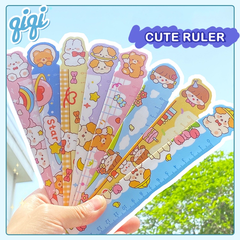 

Fleksibel Lentur Cute Ruler/Penggaris Magnet Karakter Lucu - Qiqi Treasure