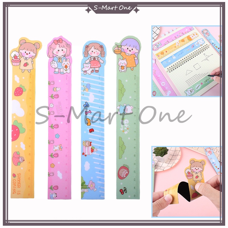 

Pengaris Sekolah Kantor Motif Lucu 15cm /Pengaris Lentur Flexible Magnet Motif Lucu /animal cartoon soft ruler /penggaris magnet flexible lucu /Pengaris Anak Sekolah