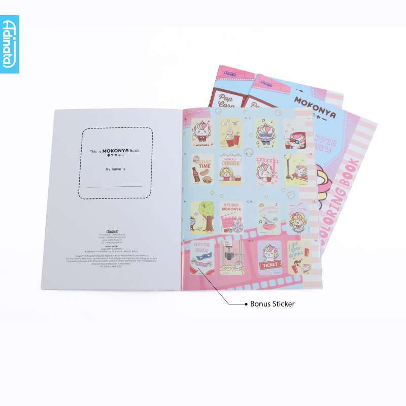 Mokonya Coloring Book L 2350-4111 / Buku Mewarnai / Buku Aktivitas anak / Adinata