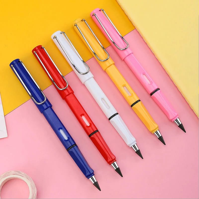

(Pimenova) Pensil Eternal Tidak Akan Habis Pensil Abadi Pensil Eternal Plus Penghapus Pensil Tanpa Rautan RANDOM