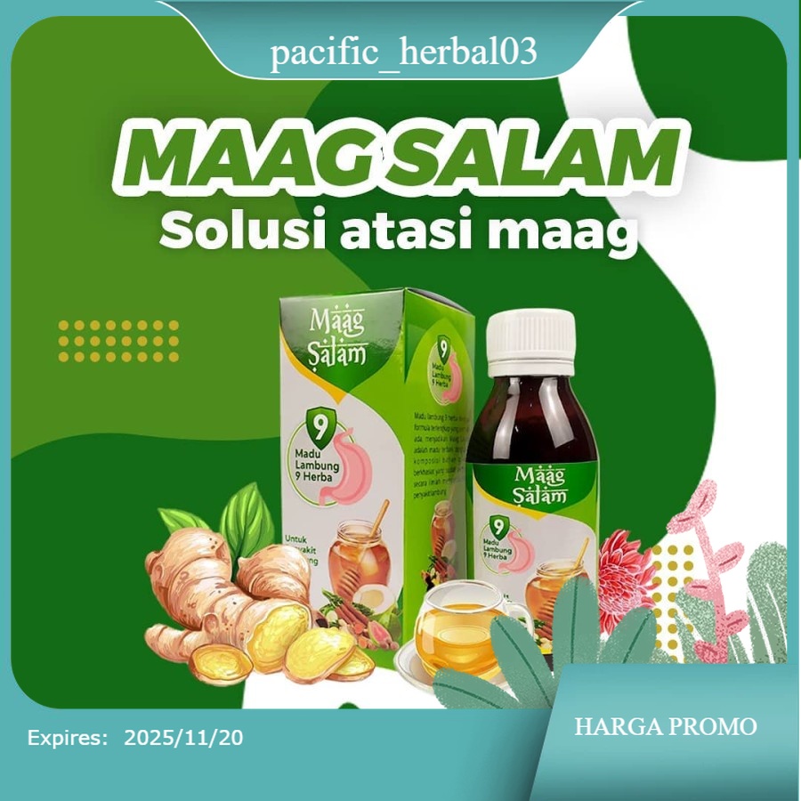 

Original Maag Salam - Madu Maag Salam Magsalam Atasi Masalah Sakit Maag & Nyeri Asam Lambung dalam Hitungan Jam