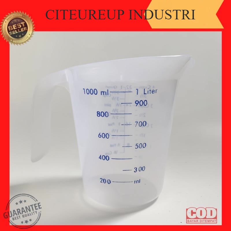 GELAS UKUR Takar Takaran 1 Liter Plastik