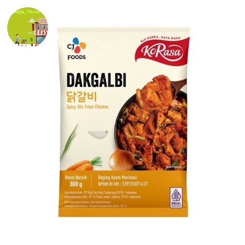 

Korasa Dakgalbi Daging Ayam Marinasi 300gr