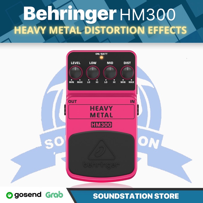Behringer HM300 Heavy Metal Distortion Pedal Effect - Efek Gitar