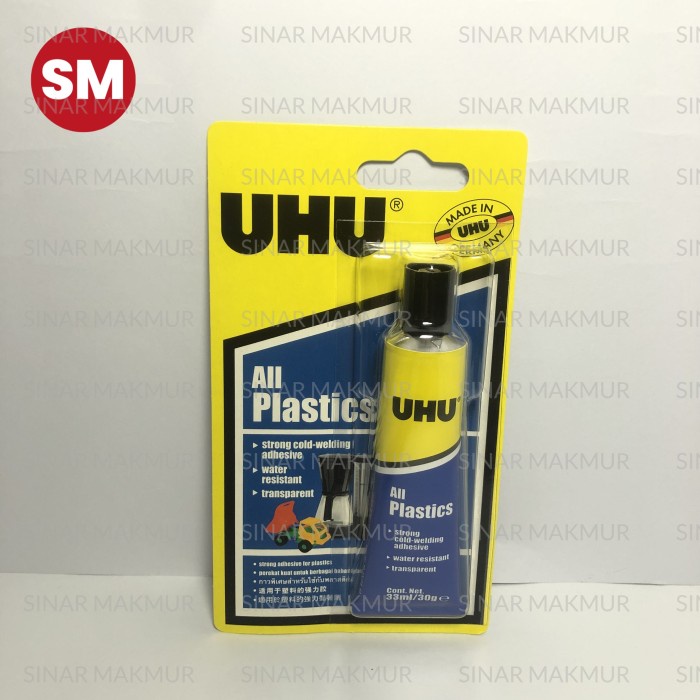 

All Plastic Adhessive/Plastik Glue/Lem Uhu 33 ml (Pcs)