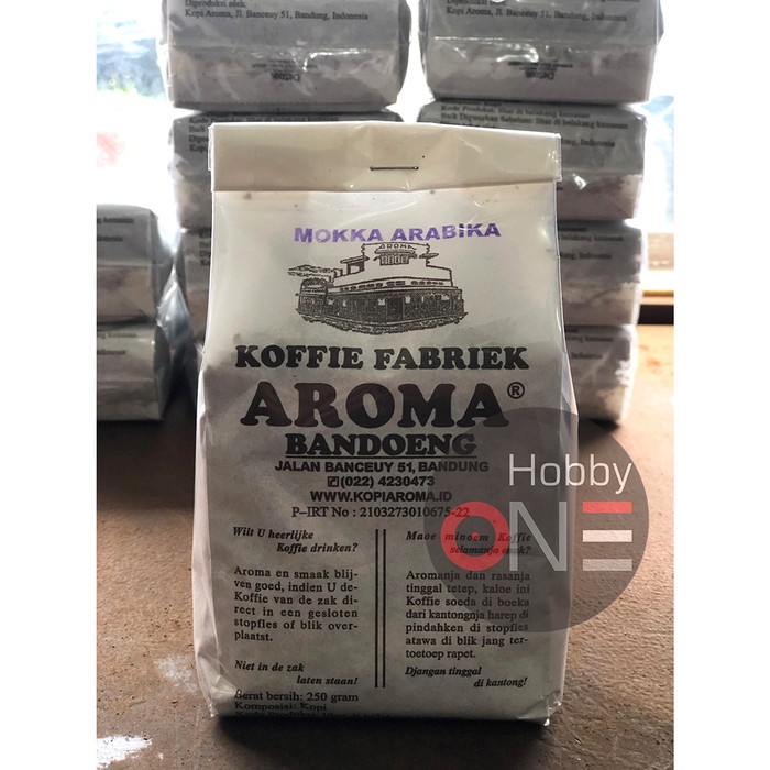 

Kopi Aroma MOKKA ARABIKA 250g - Koffie Fabriek Bandoeng - Kopi MOKA - MEDIUM