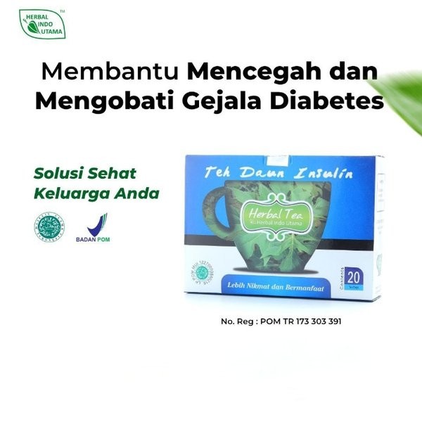 

Teh Daun Insulin Herbal Indo Utama - Teh Insulin HIU - Teh Diabetes