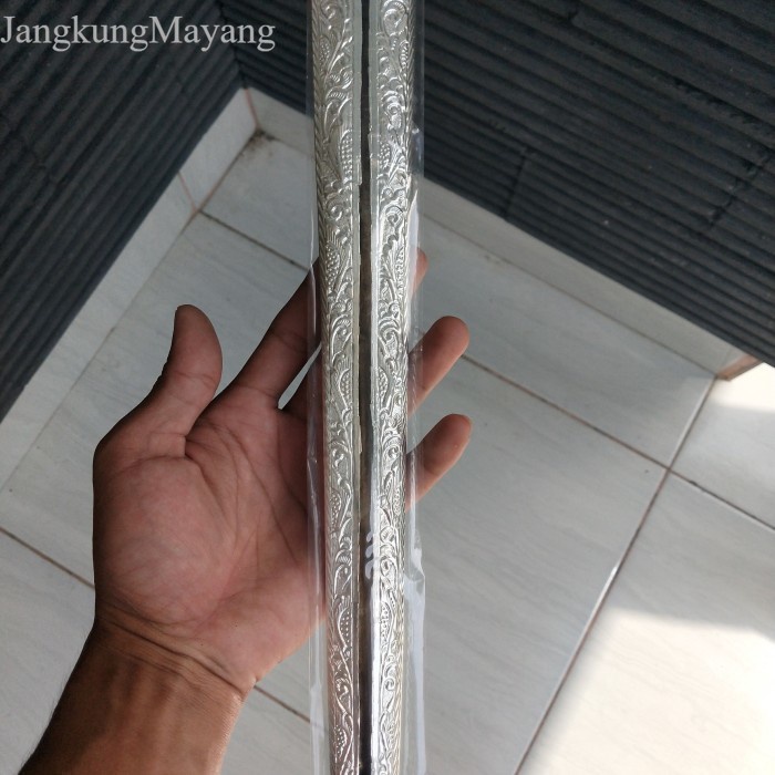 

Pendok blewah solo tebal 0,3mm lapis perak antik