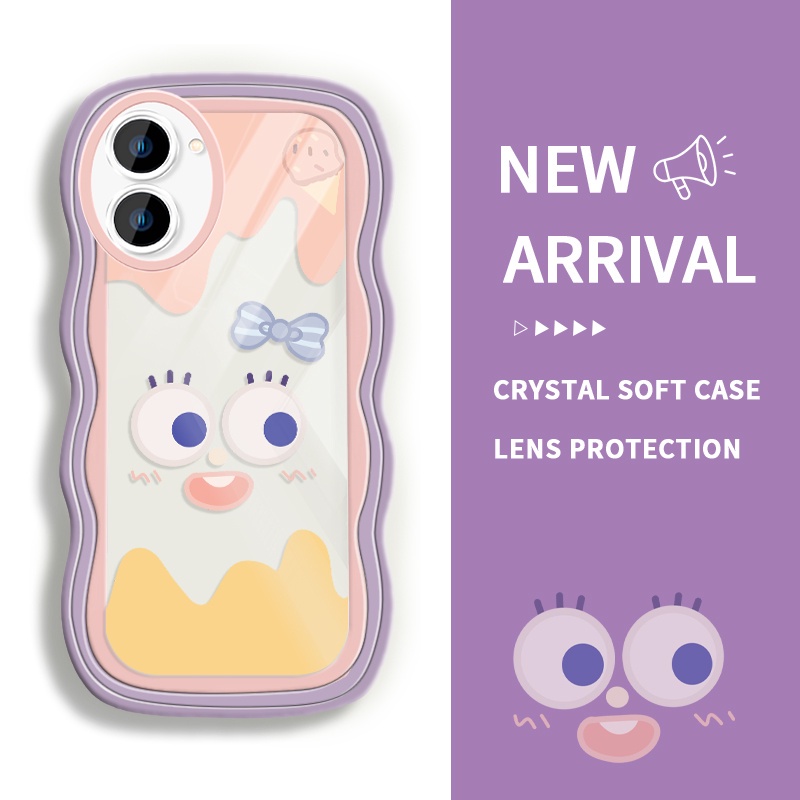 Casing For Realme C33 C33 2023 C35 Narzo 50A Prime C53 Narzo N53 C55 Narzo N55  Pola Mata Hijau Muda