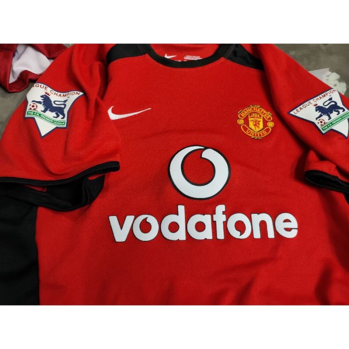 Jersey Retro Manchester United vodafone 2003 - PENDEK, S