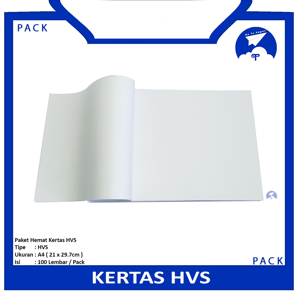 

Kertas Ukuran A4 HVS Putih 100 Lembar - Paket Hemat