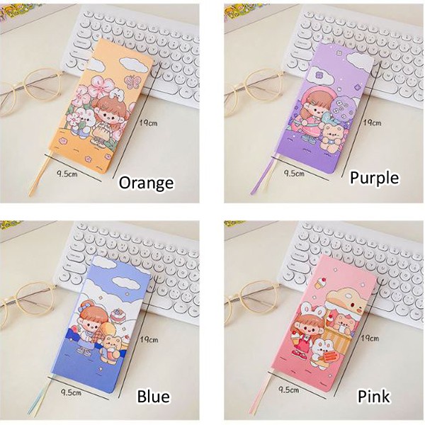 

Notebook momo grid buku catatan diy jurnal kawai aesthetic HB1330 - BLUE