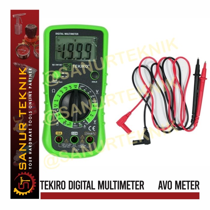 TEKIRO Digital Multimeter / Avometer / Avo Meter / Multitester Digital
