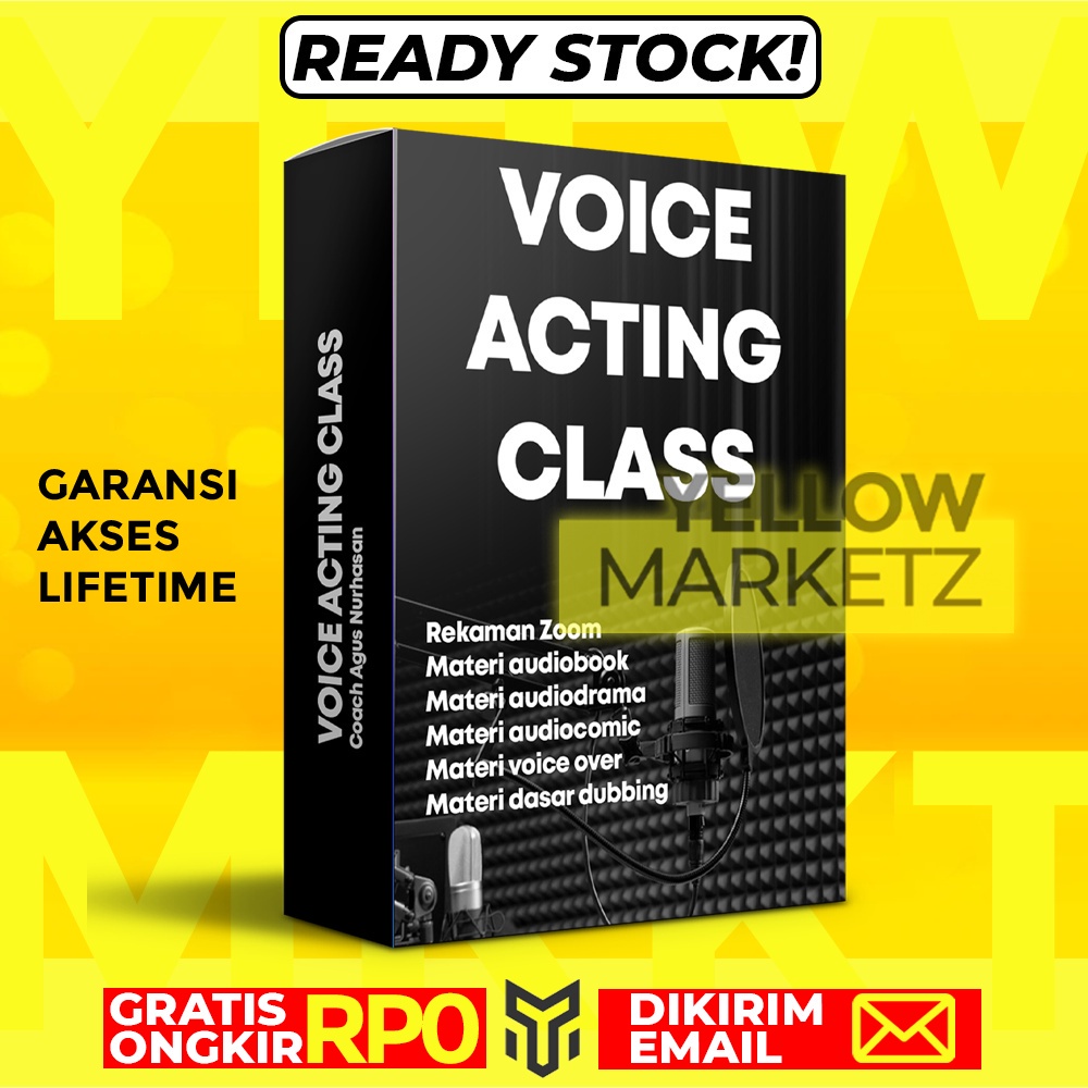 VOICE ACTION CLASS - LENGKAP BELAJAR JADI VOICE ACTOR DUBBER VOICEOVER PENGISI SUARA HANDAL