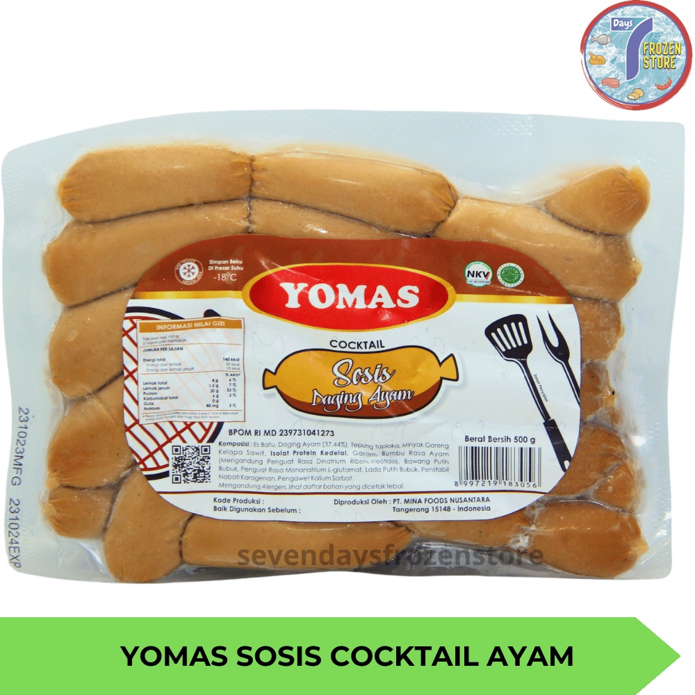 

Yomas Sosis Daging Ayam Cocktail Breakfast 500 gr