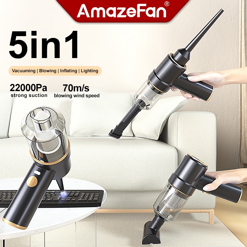 AmazeFan 22000Pa penyedot debu mini  portable Alat penyiaran kompresor listrik vakum jet cleaner mob