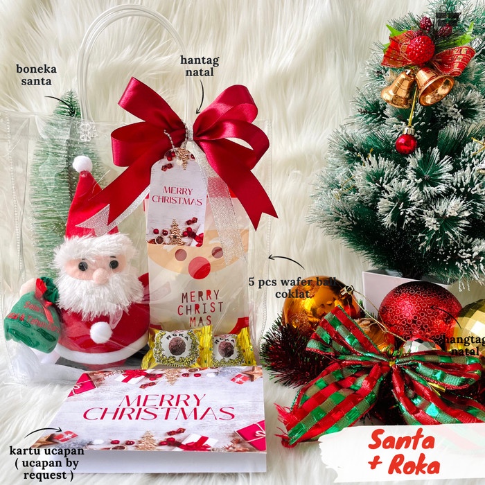 

[BEST SELLER] Hadiah Natal Kado Natal Hampers Natal Chritsmas Package Santa + Roka