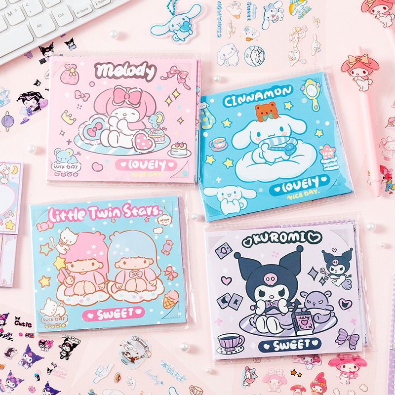 

17. Notebook Mini Sanrio - Sticky Notes Sanrio - Lovely Series Lucu Catatan [TheHansCorner]