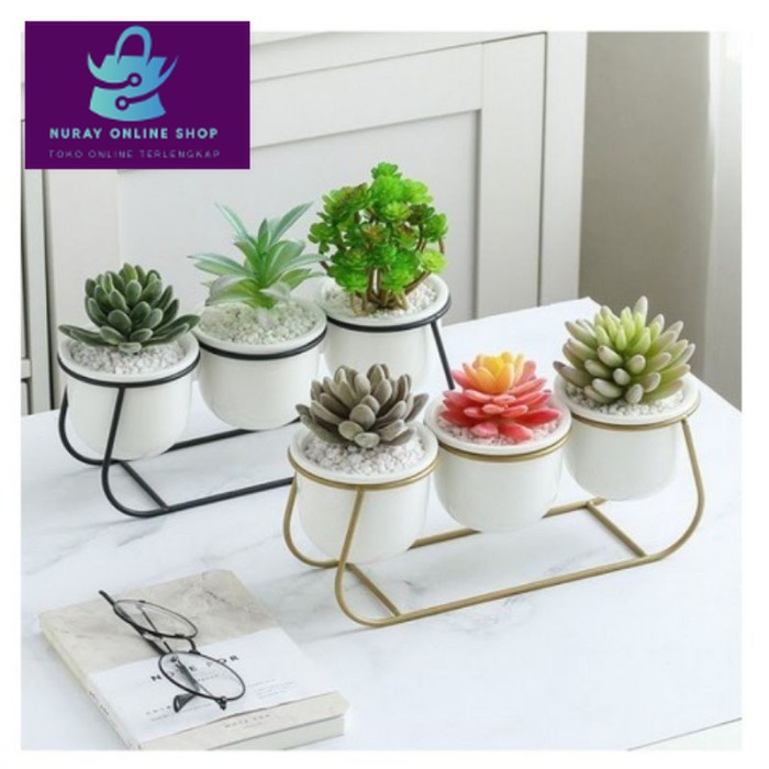 3 in 1 RAK BUNGA BESI/STANDING POT BESI/RAK BUNGA MURAH/STANDING POT - 10, Hitam