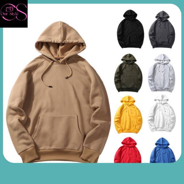 Hoodie Terbaru / hoodie Polos hudi polos sweater hoodie pria wanita gms 240