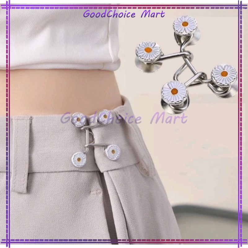 Kancing Jeans Kait / Kancing Jeans Adjustable / Set Kancing Pengecil Jeans / Kancing Ajaib / Detacha